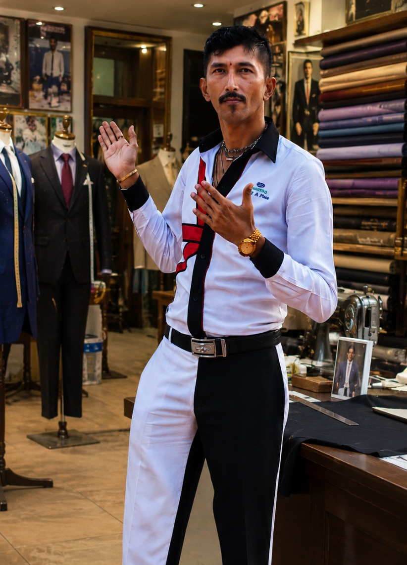 Master tailor in the Like a Boss International atelier