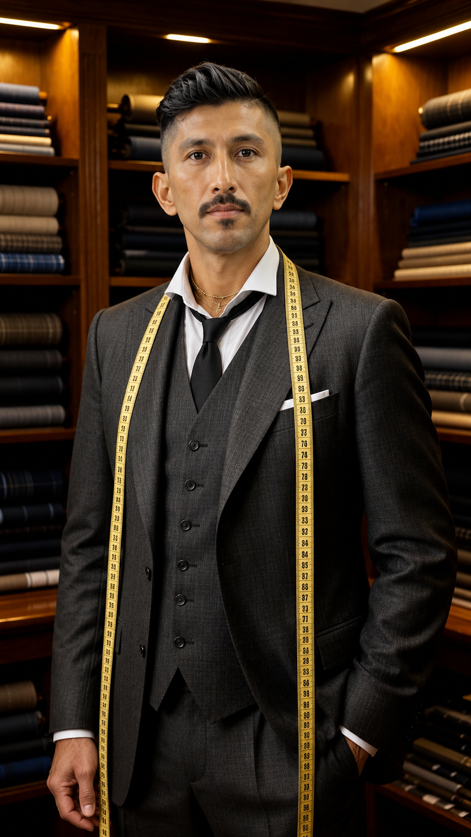 Master tailor in the Boss International atelier